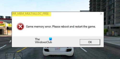 Err Mem Multialloc Free In Gta V Fixed