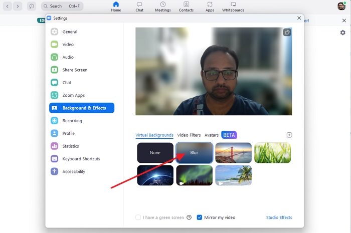 How To Blur The Background In Zoom Meeting On Laptop