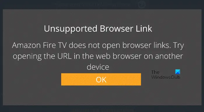 Amazon Fire TV does not open browser links - 93