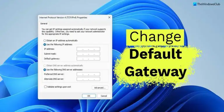 change default gateway macos