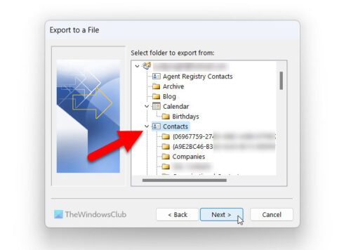 How To Export Contacts From Outlook 5470