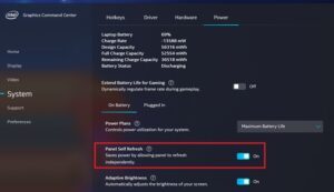 Refresh Rate Changes Automatically When Unplugging The Charger