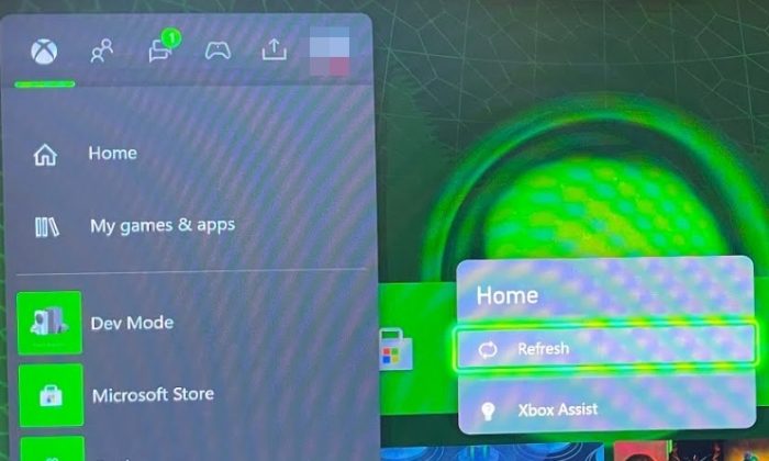 How to refresh Xbox Home Screen to fix Dashboard problems