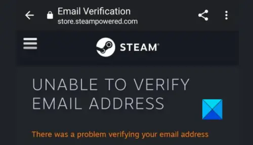 steam problem verifying login information