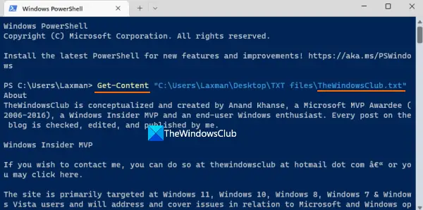 How To View Text File In Command Prompt And PowerShell