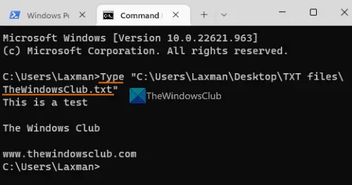 How To View Text File In Command Prompt And PowerShell