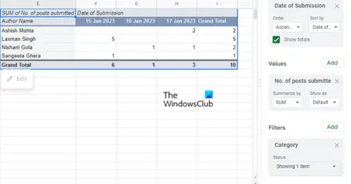 How To Create A Pivot Table In Google Sheets?