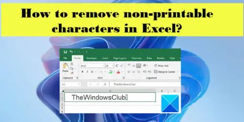 How To Remove Non printable Characters In Excel 