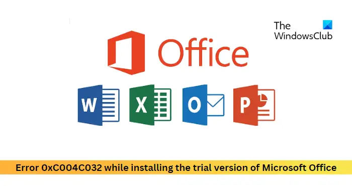 Исправить ошибку 0xC004C032 при установке пробной версии Microsoft Office