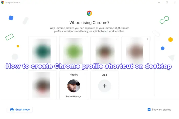 Как создать ярлык для определенного профиля пользователя Chrome