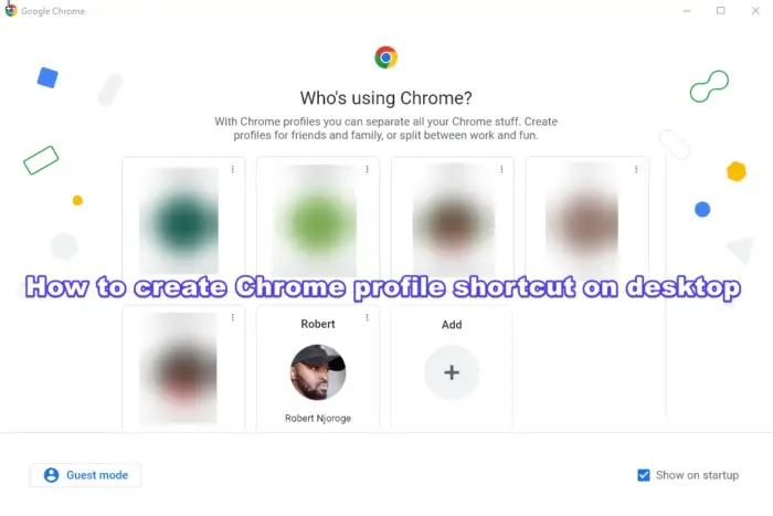 How To Create Chrome Profile Shortcut On Desktop