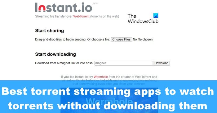 watch torrent without downloading mac