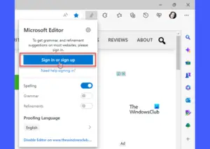 How to use Microsoft Editor in Edge