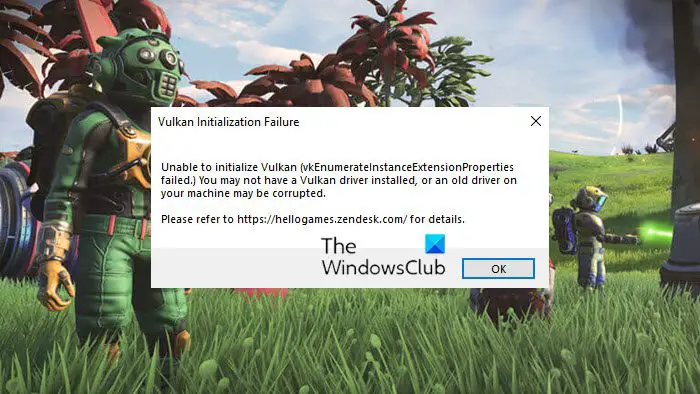 Vulkan Initialization Failure