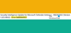 Fix 0x800B0003 Error In Windows 11/10