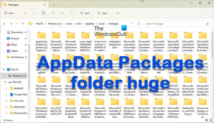 AppData Packages Folder Huge How To Clean AppData Folder In Windows 