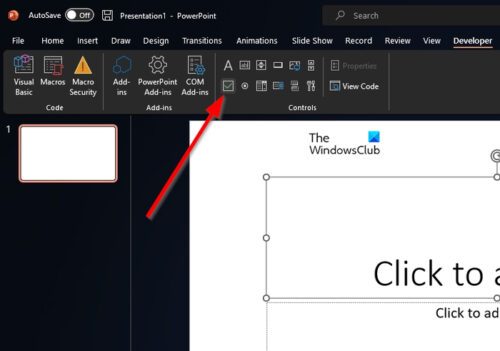 How to insert Checkmark or clickable Checkbox in PowerPoint