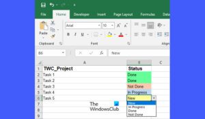 Create a dropdown list with color in Excel and Google Sheets