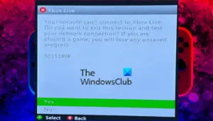 Xbox Live Error 8015190E Your Console Can T Connect To Xbox Live