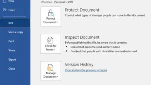 How To Use Version History To Restore Office Files