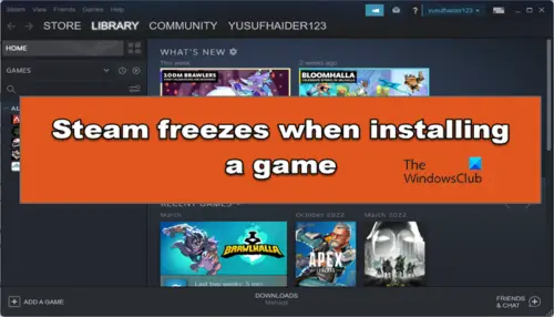 Steam Freezes When Installing A Game 500x286 