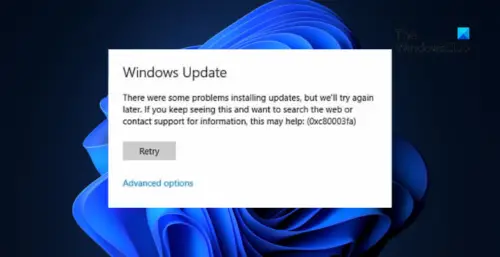 Fix 0xC80003FA Windows Update Error properly