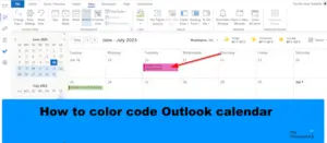 How to color code Outlook Calendar