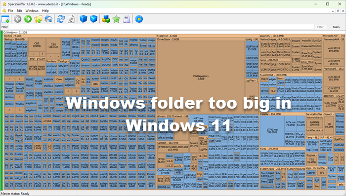 Windows folder too big in Windows 11