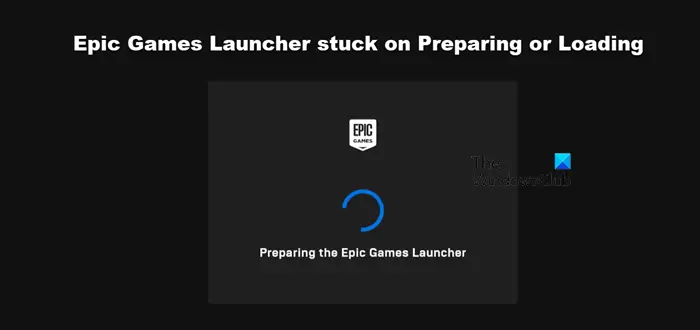 Infinite loading while trying to sign into Epic Games account on