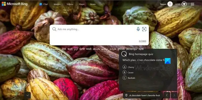 How to play Bing Homepage Quiz and win? – AI Marketing News Today