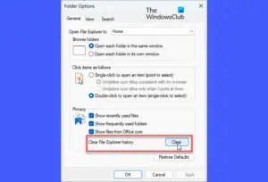 File Explorer Keeps Restarting In Windows 11/10