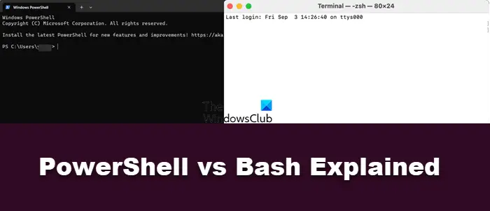 PowerShell vs Bash توضیح داده شد