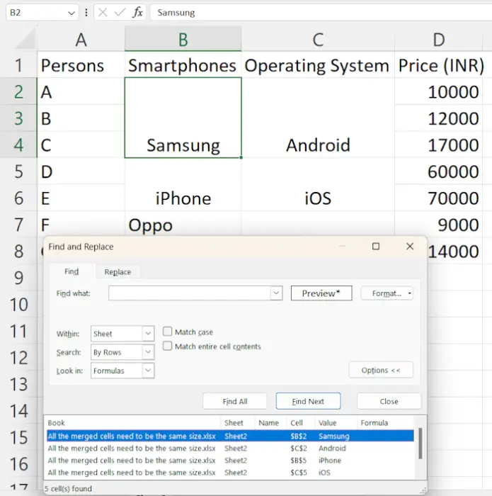 all-the-merged-cells-need-to-be-the-same-size-excel-error