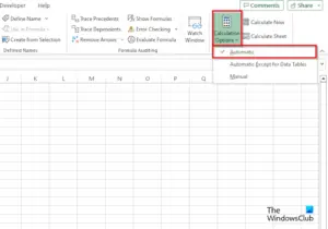 Excel not auto calculating formulas [Fix]