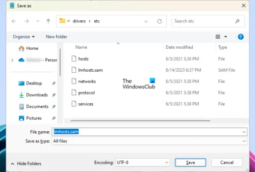 What is LMHOSTS file in Windows 11/10?