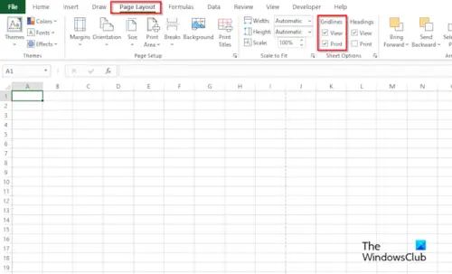 Excel not printing gridlines properly [Fix]