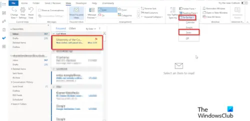 How to pin Emails in Outlook