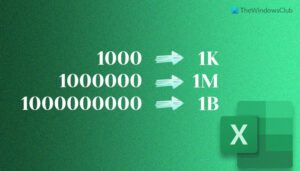 Format Numbers In Thousands, Millions, Or Billions In Excel