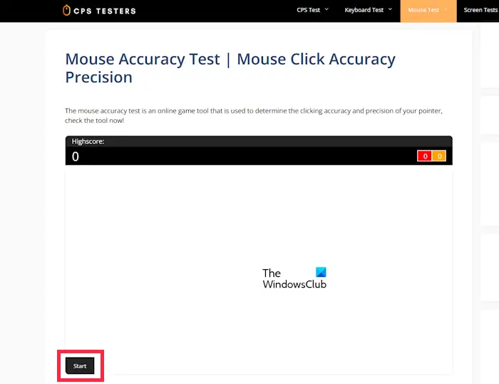 Mouse Accuracy Test  Mouse Click Accuracy Precision