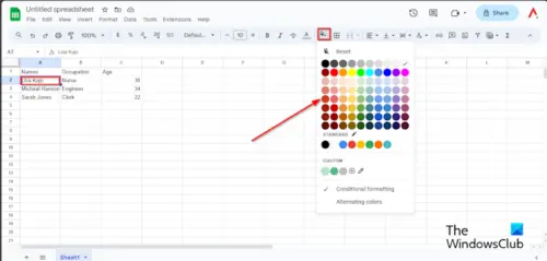 how-to-change-cell-color-in-google-sheets