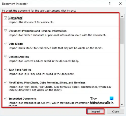 How to view or display Document Properties in Excel