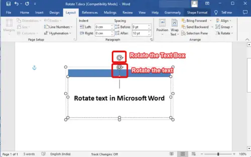 How To Rotate Text In Word 0497