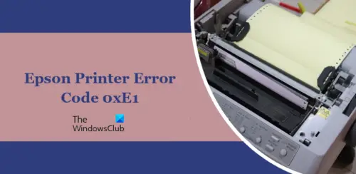 Epson Printer Error Code Xe Fix