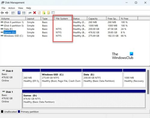 How to find out File System of Drive in Windows 11/10