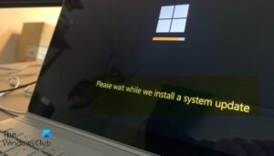 please wait while we install a system update windows 10