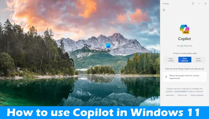 Utilice Copiloto en Windows 11