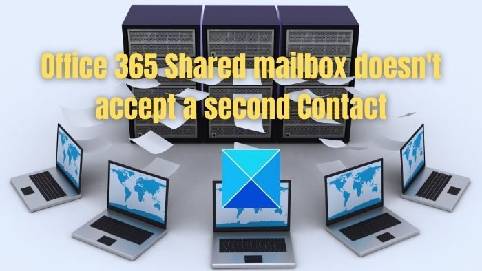 Cannot add second Contact address for another domain Office 365 Shared mailbox