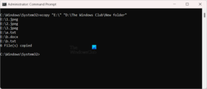 How To Copy Files Using Command Prompt In Windows 11