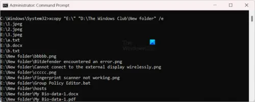 How To Copy Files Using Command Prompt In Windows 11