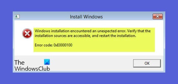 Windows installation encountered an unexpected error [Fix]